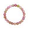 Bead String Simple Niche Round Bead Bracelet Gradual Change Color Agate Stone Bracelet