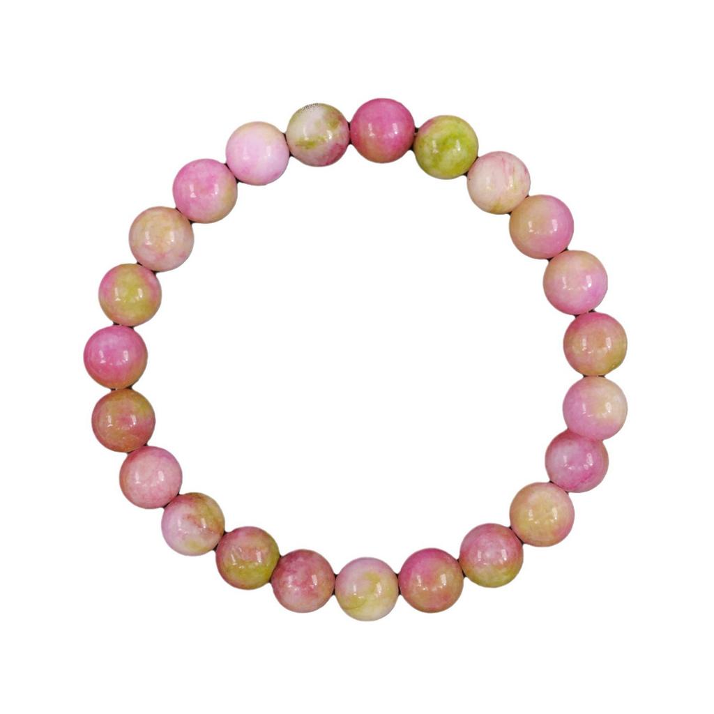 Bead String Simple Niche Round Bead Bracelet Gradual Change Color Agate Stone Bracelet