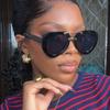 Retro Oval Frame Sunglasses Fashion Big Frame Sunglasses Punk Green Pilot Eyewear Personalized Shades Sun Protection Glasses