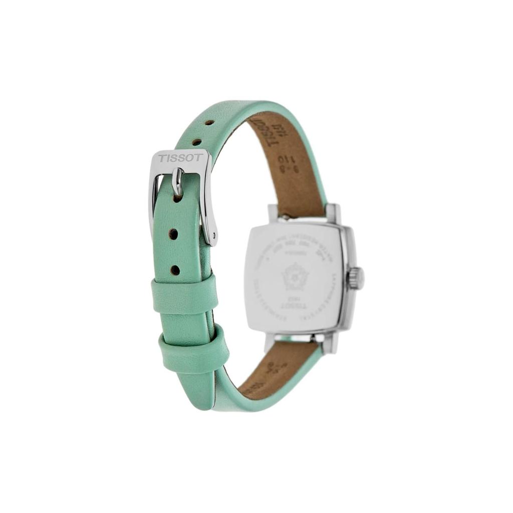 Tissot LOVELY SUMMER SET Quartz Movement Women's Watch 20mm Silver Dial Stainless Steel Case Leather Strap T058.109.16.031.01