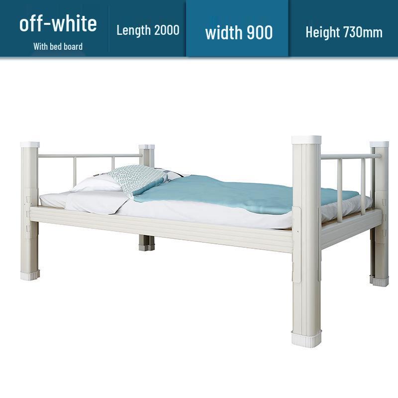 Double-Decker Iron Bunk Bed for Student or Employee Dormitories