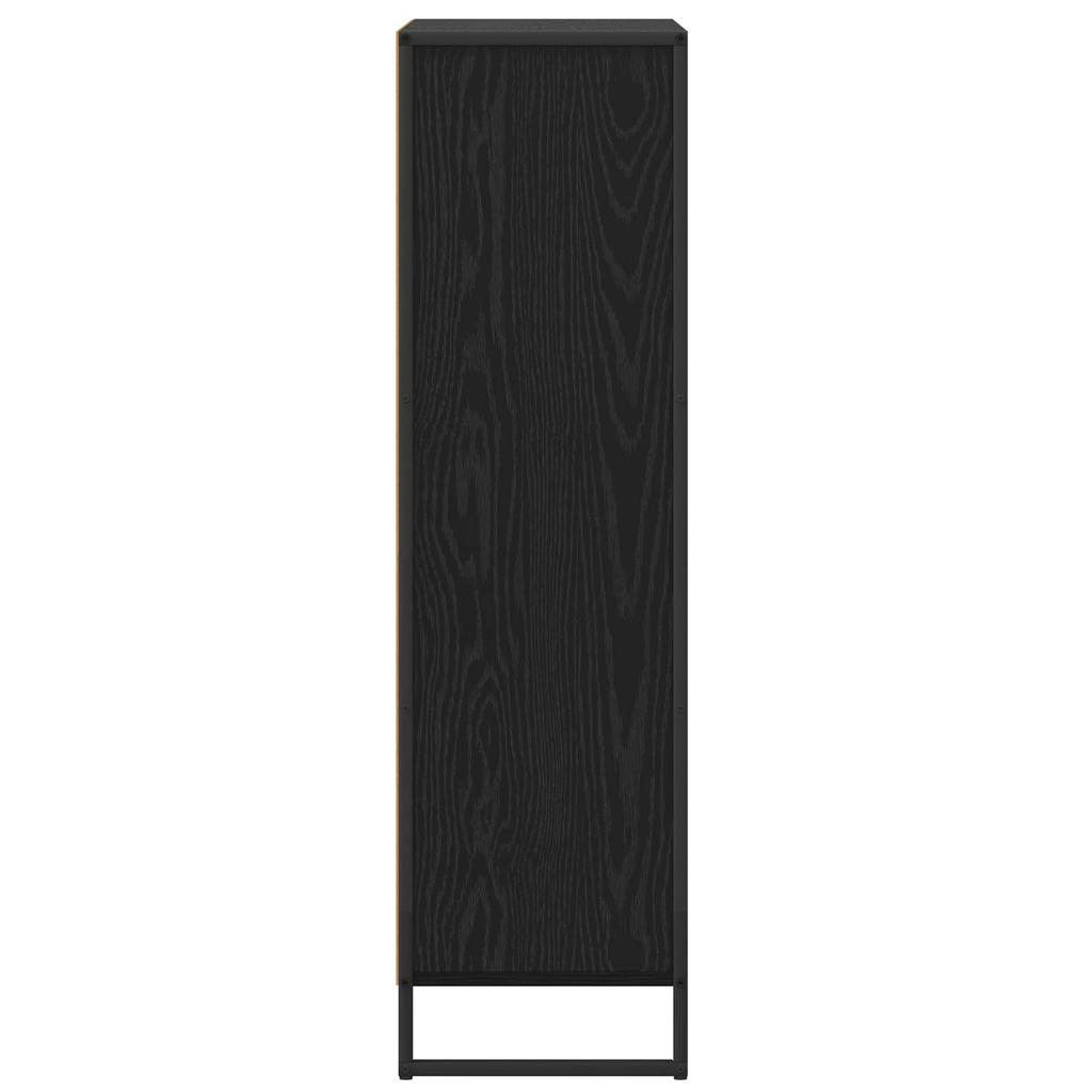 Bookshelf Black Oak Effect 68 x 30 x 108.5 cm