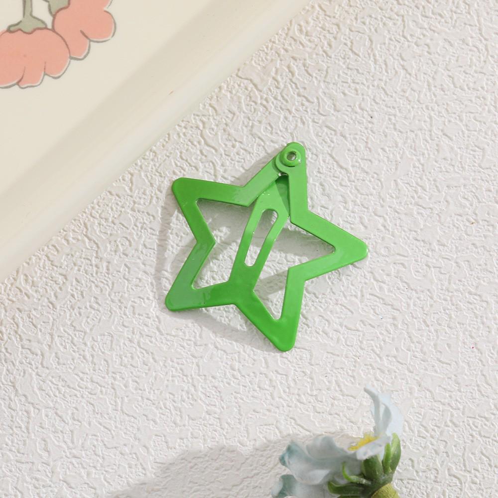 Children's Candy Color Star Hair Clips - Small Size BB Bangs Accessories