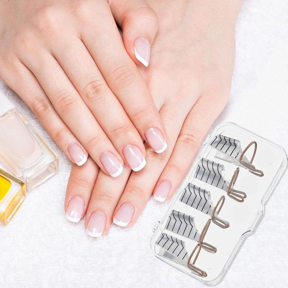 5PCs Flexible Nail Forms Adjustable Manicure Tool for Nails Extension Tips