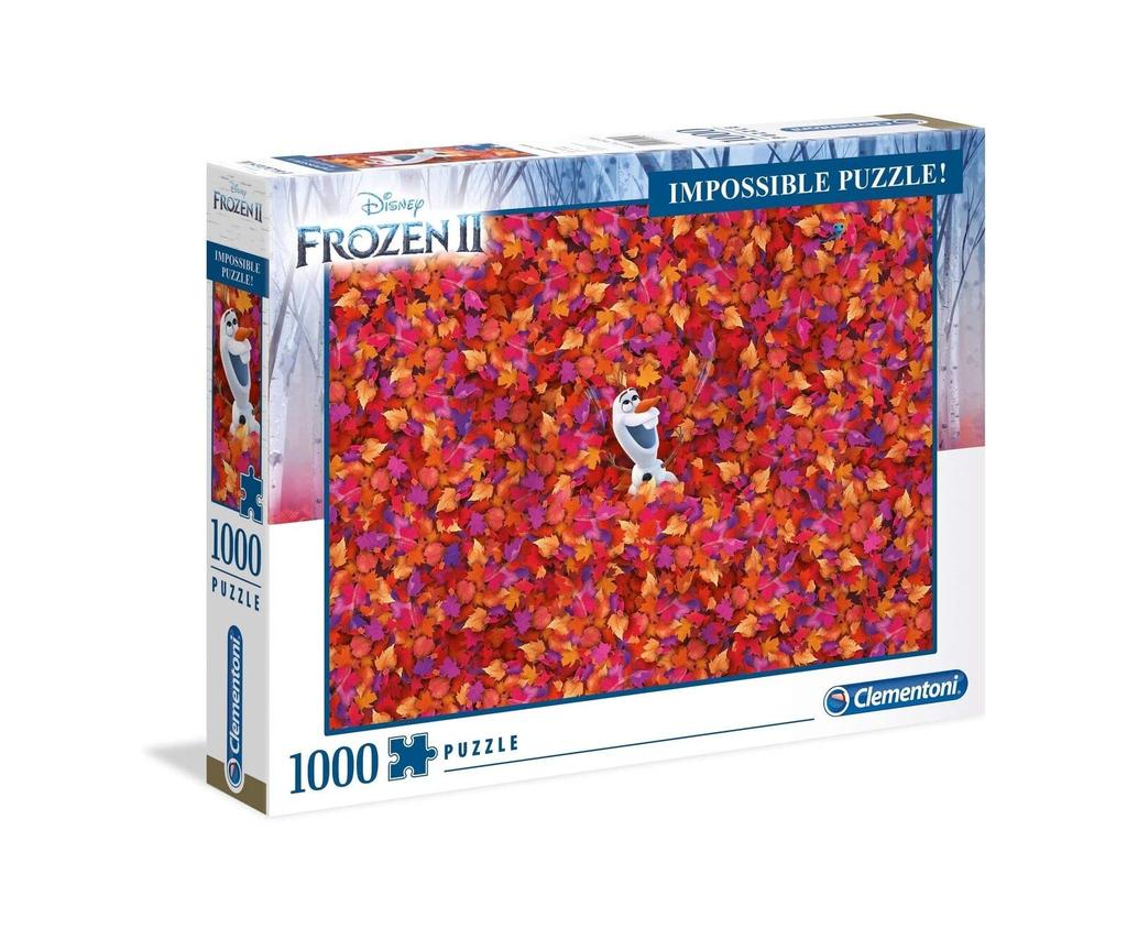 Clementoni IMPOSSIBBLE PUZZLE Disney Frozen Olaf Jigsaw Puzzle, 1000 Pieces, 69cm X 50cm, 5262 [Used]