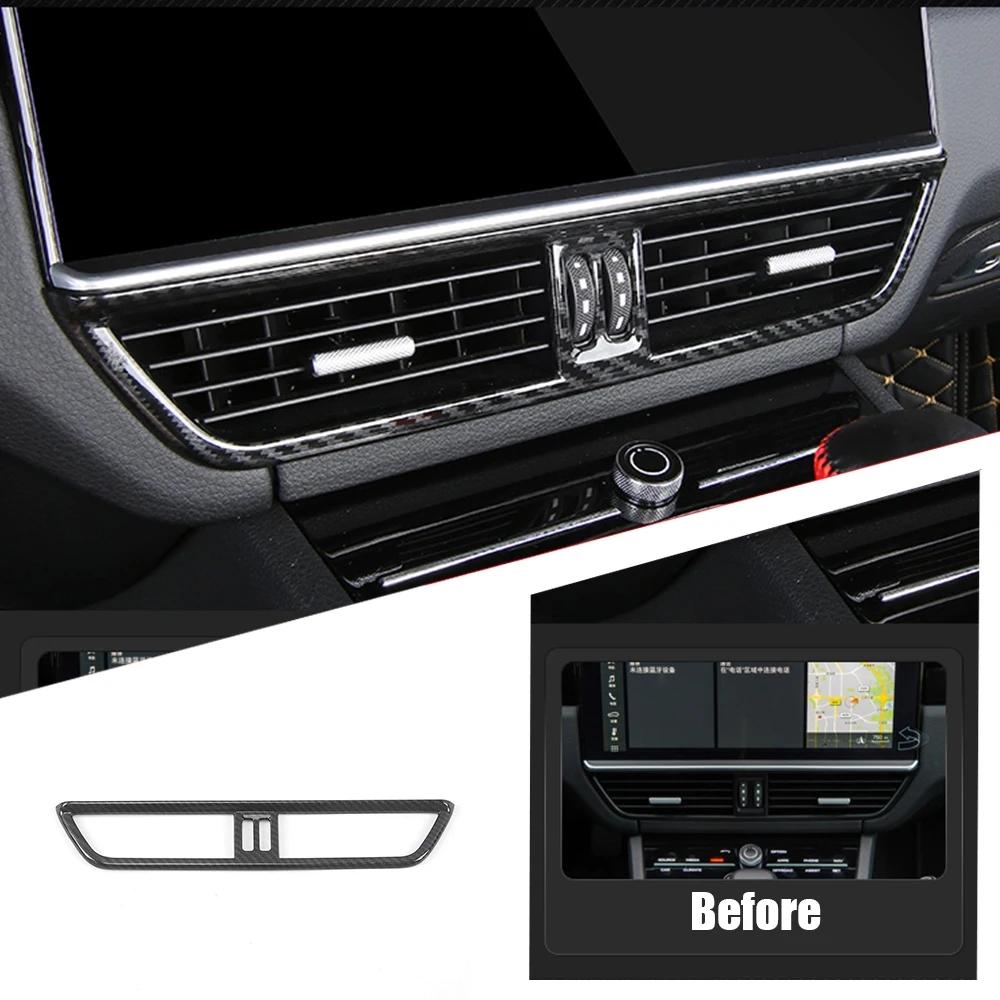 For Porsche Cayenne 2018 - 2022 2023 Interior Styling Center Air Conditioning Car Side AC Outlet Vent Frame Cover Trim
