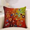 Office Living Room Home Pillowcase Colorful Background Fantasy Tree Pillowcase Car Ornaments