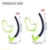 A1A2 Front Diving Swimming Snorkel Swimming Training Snorkel Comfortable Swimming Underwater Air Breathing Hose Enduring