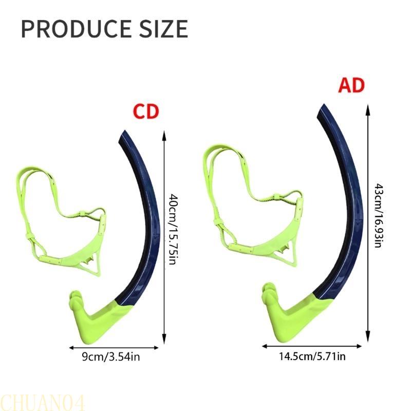 A1A2 Front Diving Swimming Snorkel Swimming Training Snorkel Comfortable Swimming Underwater Air Breathing Hose Enduring