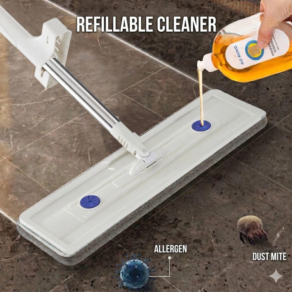 360 Degree Rotation Floor Mop Self Cleaning Squeeze Mop Durable Flat Mop  Cleaning Tool