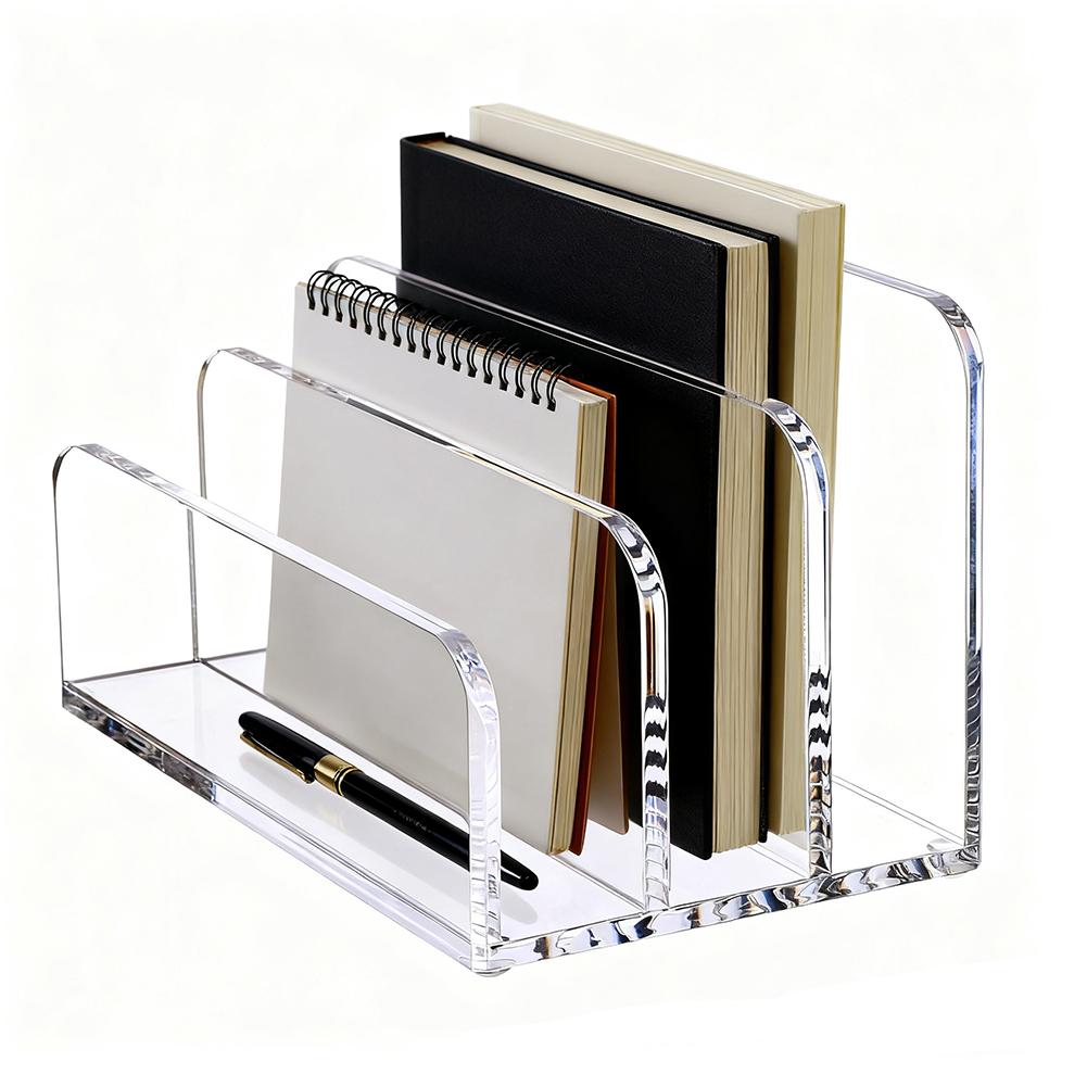 

3 Slot Mail Organizer For Office Letter Holder Desk Accessories 3-Slot Organizer Easy Access Shatter-Resistant Material China Mainland