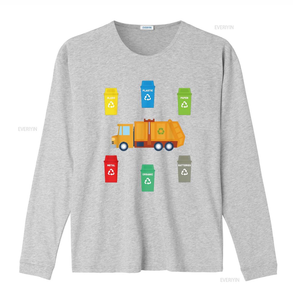 Recycling Trash Garbage Truck T Shirt Funny Toddler Boy Kids Vintage Washed Fashion Slightly Comfortable Stretched Breathable