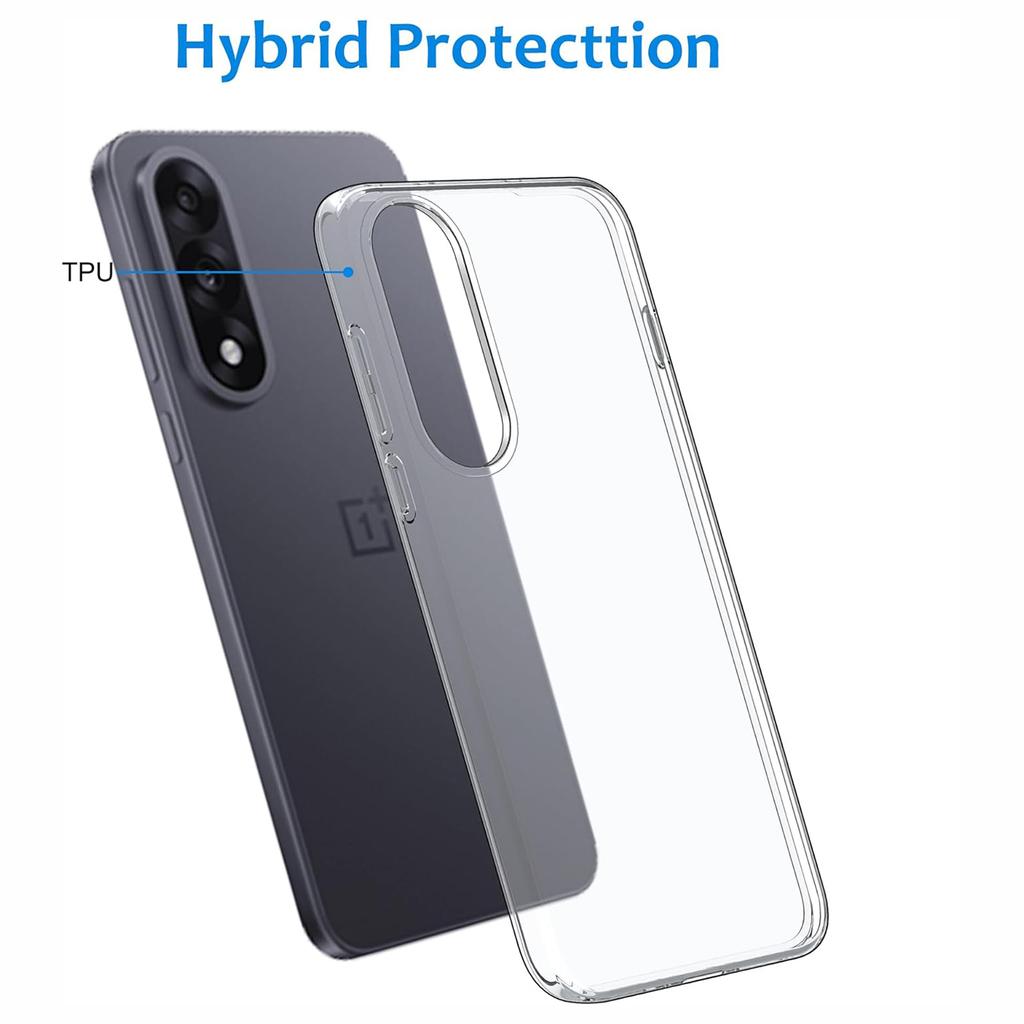 For OnePlus Nord 5 5G Case Anti-Fingerprint Crystal Clear TPU Phone Cover