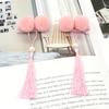 1Pair Chinese Style Kid Girl Pompom Fan Tassel Hairpins Hair Clips Accessories