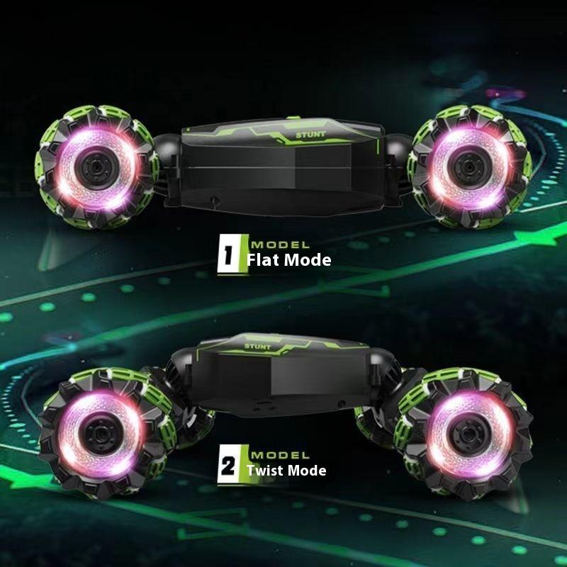 Special Effects Twist Deformation Remote Control Car Gesture Induction Four-Wheel Drive Drift Charging Dynamic Spray Racing Car