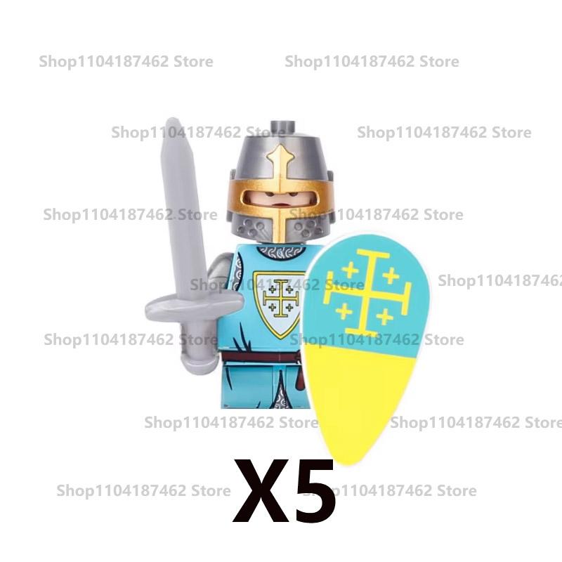 Medieval Military Castle Knight Army Set Building Blocks Green Dragon Wolf Warrior The War of Roses War-horse Weapons Brick Toys