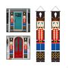 Couplet Porch Sign Nutcracker Curtain Hanging Door for Garden Party Garage