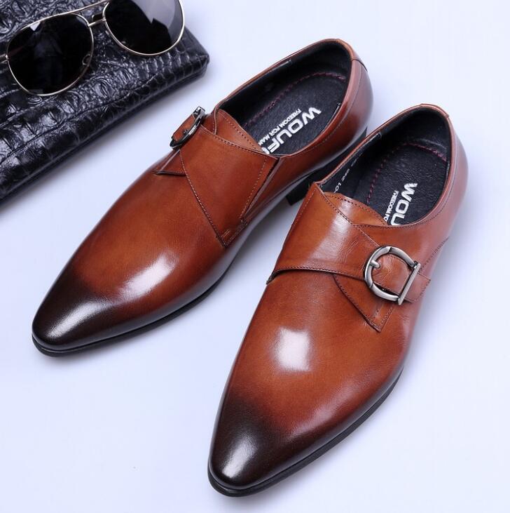 

Модельные туфли с острым носком, мужские модельные кожаные туфли-оксфорды, мужские деловые свадебные туфли, sapatos sociais masculino casamento H615 48 оранжевый