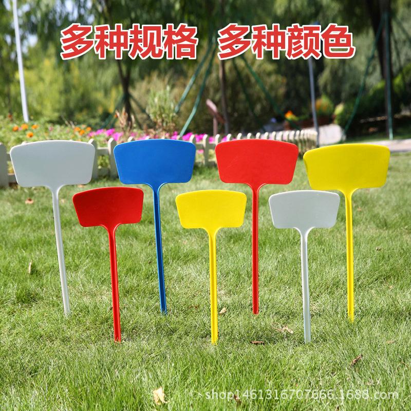 New Plastic Slanted Ground Stake Garden Label Marker Sign