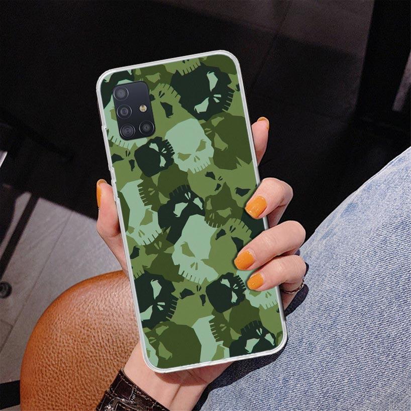Camouflage Military Phone Case For Samsung Galaxy A52 A32 A22 A12 A51 A31 A50S A30S A20S A10S Note 20 Ultra 10 Plus S10 A72 A71