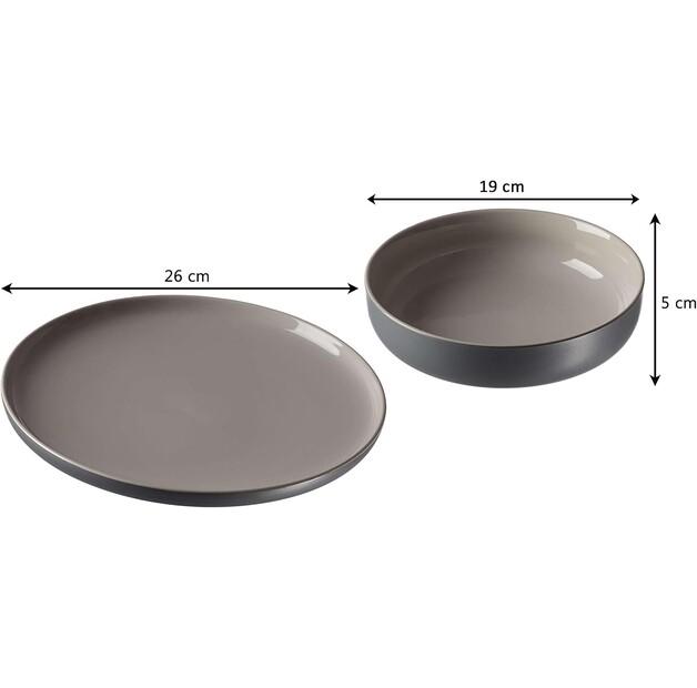 Посуда Ritzenhoff & Breker Jasper серая, 8 предметов (407655)