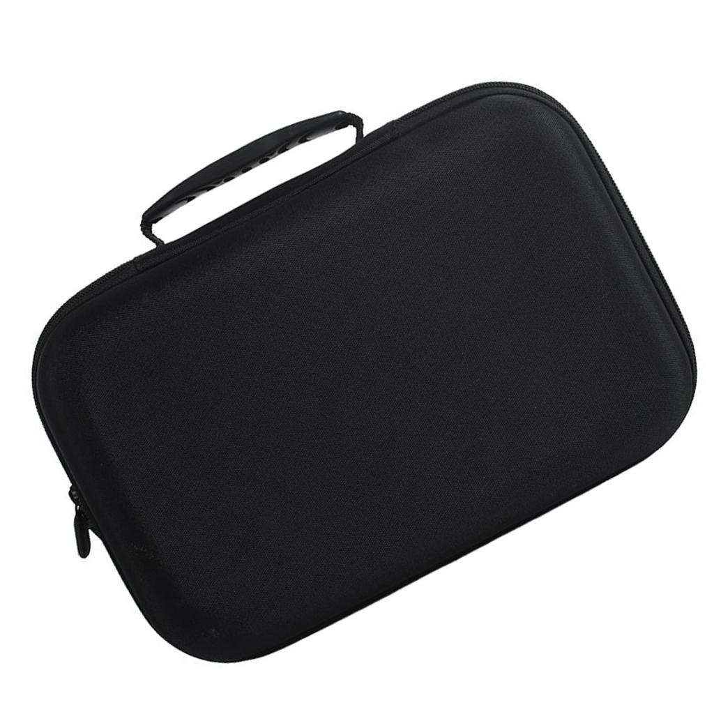 Tragbarer Lautsprecher-Tragetasche EVA-Hartschale Weiches Innenfutter Wasserdicht Lautsprecher-Aufbewahrung Reisetasche mit Netztasche Schwarz