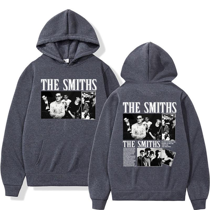 The Smiths The Queen Is Dead Print Hoodie Morrissey Marr Punk Rock Band Vintage Harajuku Men Women Oversized Long Sleeve
