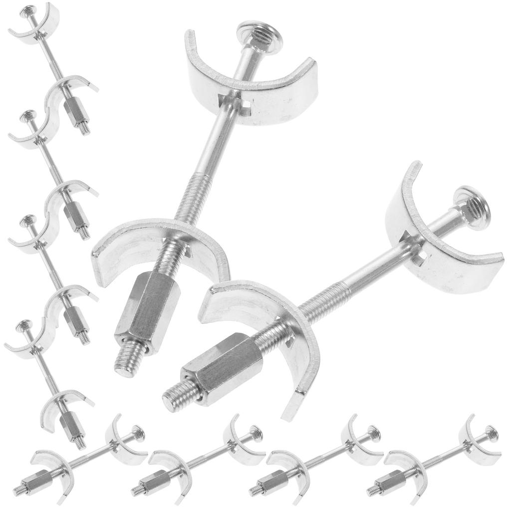10pcs Galvanized Steel Countertop Connector Joint For Worktop Joiner Clamp Thread Bolt Benchtop Connection Pull Rod