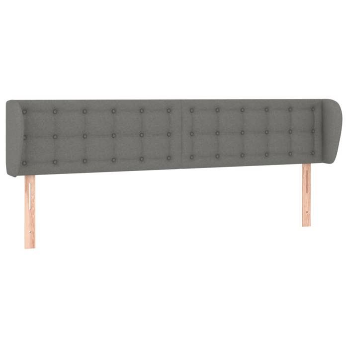 Headboard - Maison Exclusive - Dark Grey - Breathable and Durable Fabric - Adjustable Height