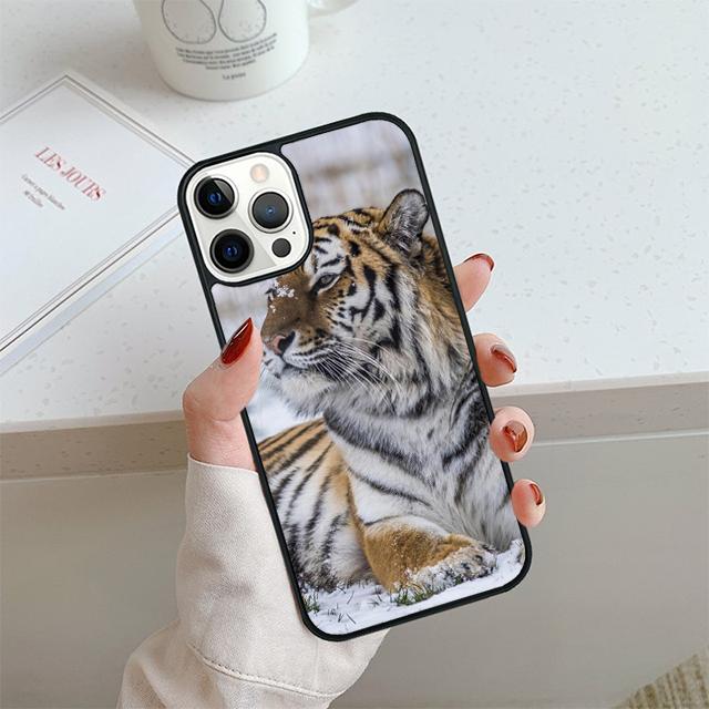 Tiger Phone Case For iPhone 17 Air 13 12 14 15 16 Cover For Apple iPhone 17 Air 14 15 16 Pro Max 6S Plus Coque