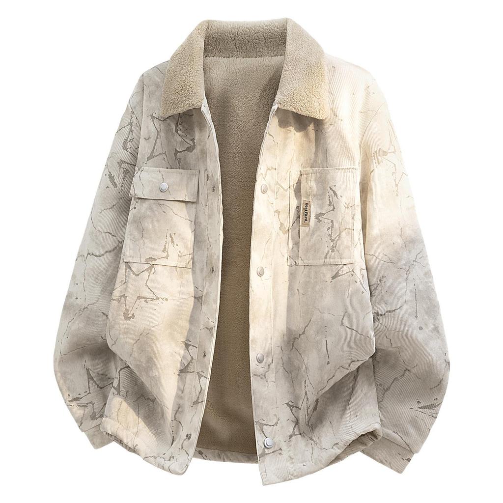 2026 Winter Men's Plus Velvet Jacket: Youthful, Stylish, Versatile, Japanese-Inspired Trend