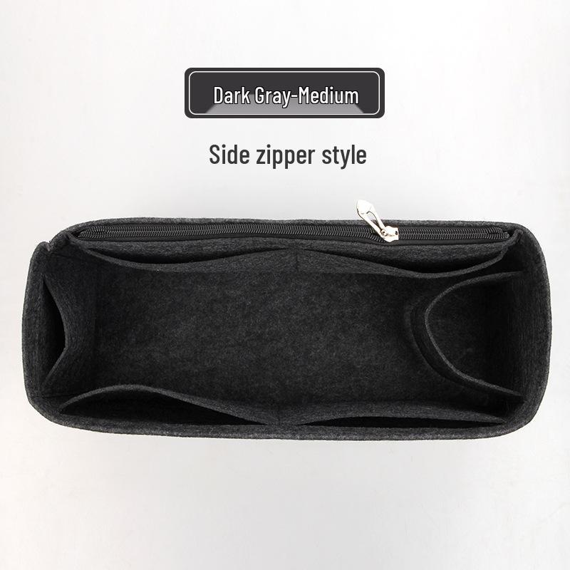 Custom Felt Cosmetic Bag Storage Organizer with Divider