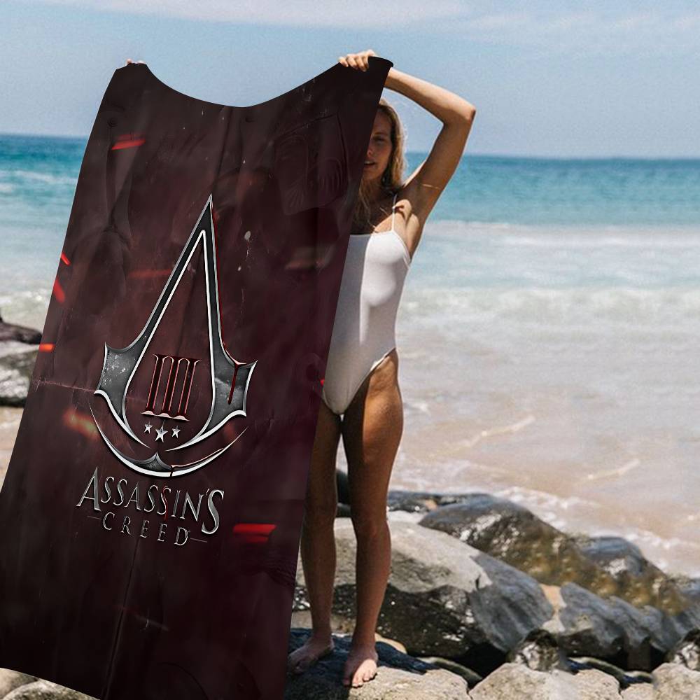 Gioco A-Assassins C-Creeds Coperta in Microfibra Asciugatura Rapida Teli da Spiaggia Stampa Oversize Super Assorbente Coperta Telo da Piscina