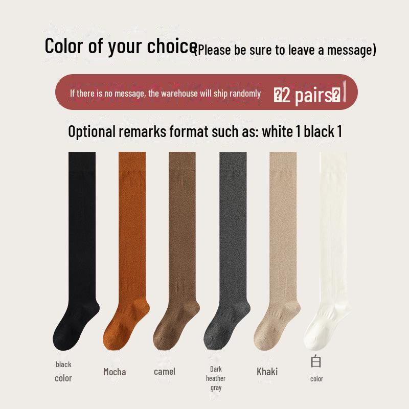 

Женские хлопковые носки выше колена: Длина до бедра, теплая, нескользящая, без косточек, для весны и осени Women s One Size 35-40