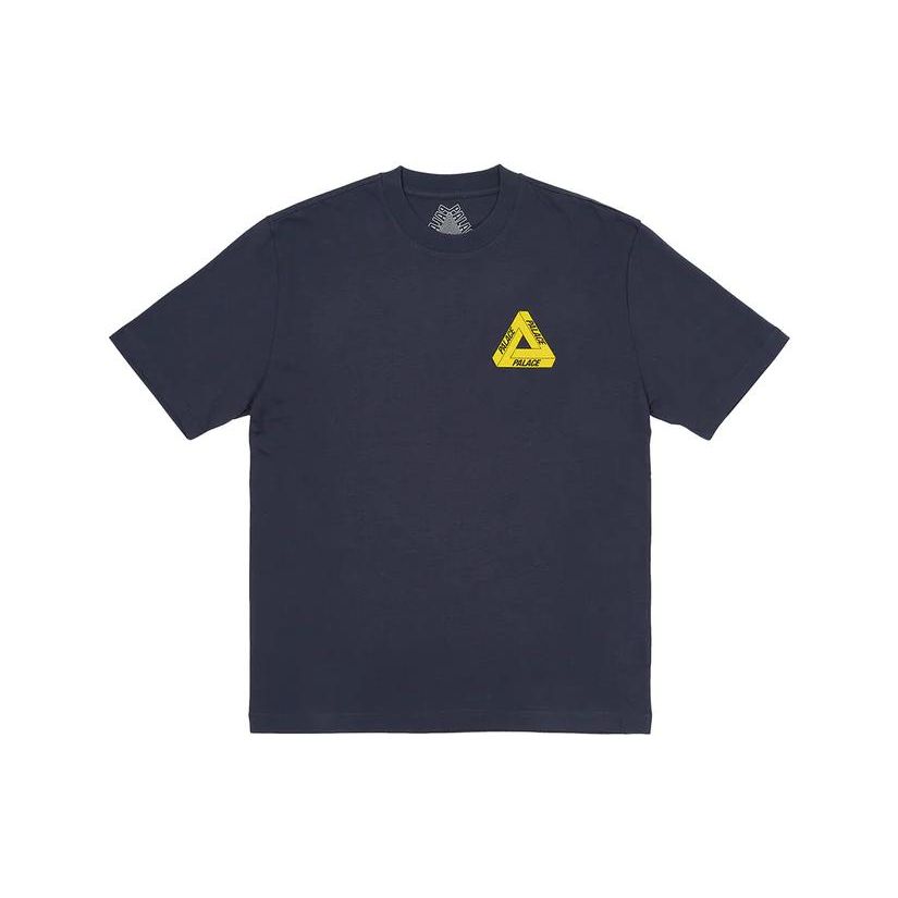 Palace Tri-Twister T-Shirt Navy Unisex Tops Blue P24TS224