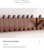 Solid Wood No-Drill Coat Hook & Wall Art for Entryway