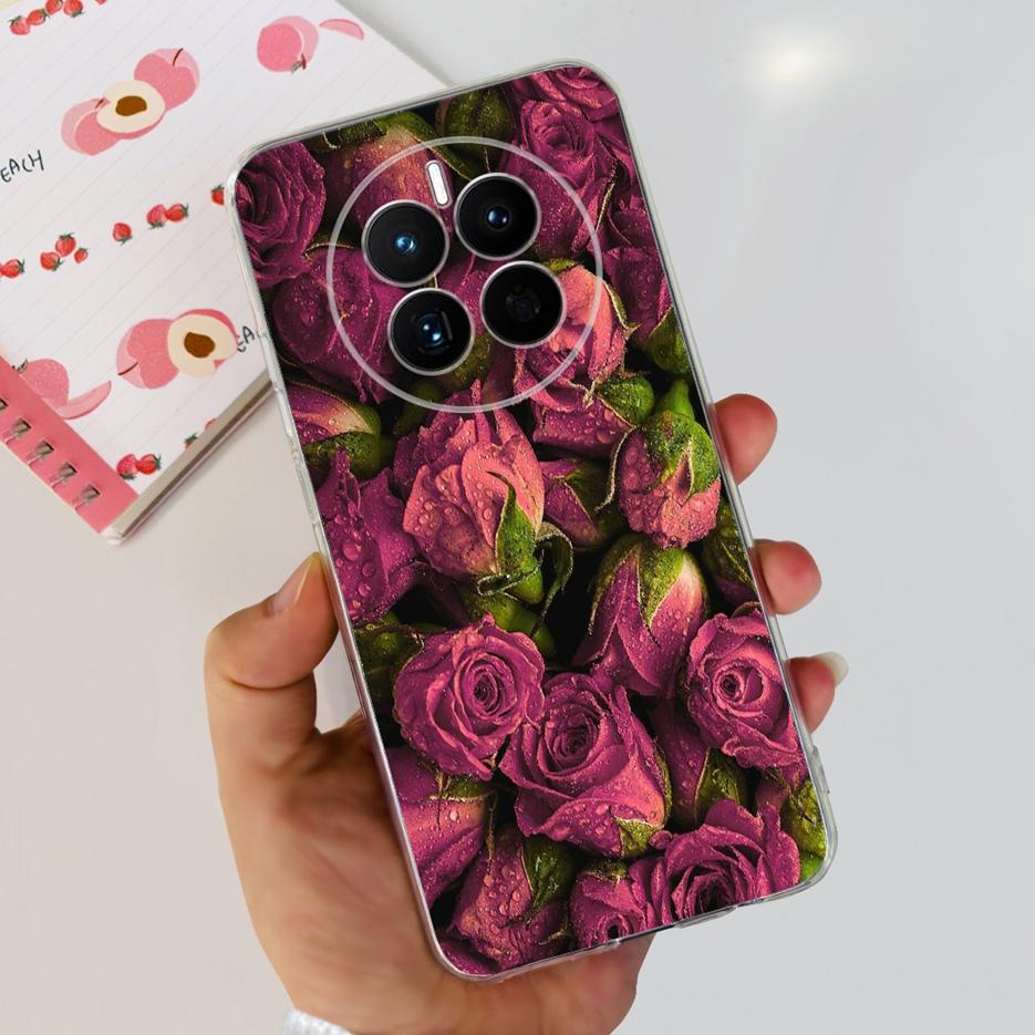 For Huawei Mate 50 Pro Case Stylish Butterfly Flowers Soft Slim Fundas Phone Case For Huawei Mate 50 Mate50 Pro Back Cover Coque