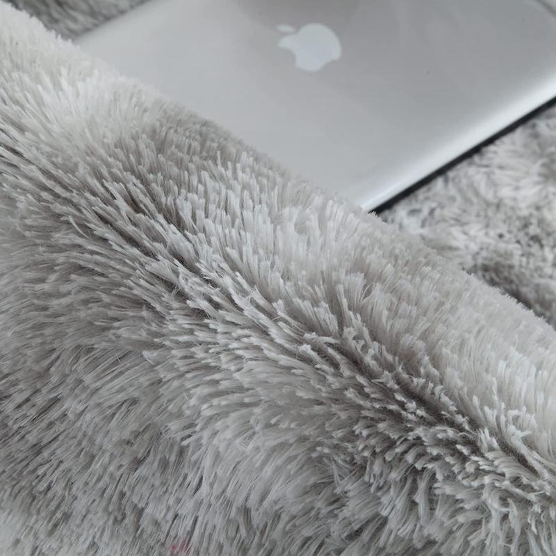Inyahome Oversized Shaggy Area Rug for Living Room Bedroom Rug Modern Soft Fuzzy Throw Carpets for Kids Girls Boys Pets Room