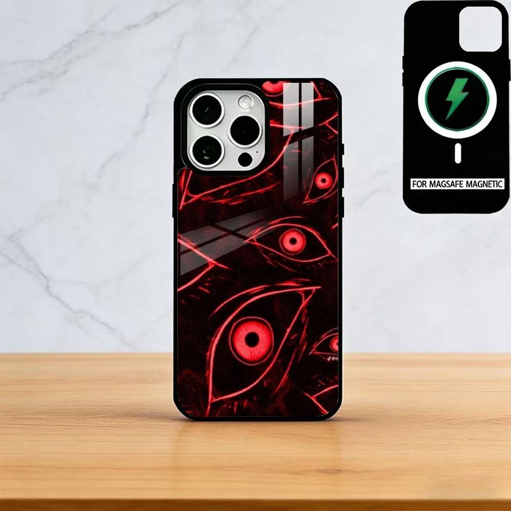 

Spooky Scary Red Eye Face Phone Case For iPhone17,16,15,14,13,12,11 Plus,Pro Magnetic For Magsafe Wireless Charging iPhone17
