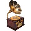 PRETYZOOM Retro Phonograph Music Box, Creative Plastic Gramophone Desktop Ornament, Vintage Home Office Decor for Musical Friends and Family