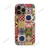 Popular Totem Retro Butterfly Flower Is Suitable for Apple 17pro Mobile Phone Case 16/15 Double-layer Film Anti-drop Case.