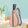 Zipper Closure Lightweight Sling Bag Large Capacity Badminton Racquet Bag  Men and Women