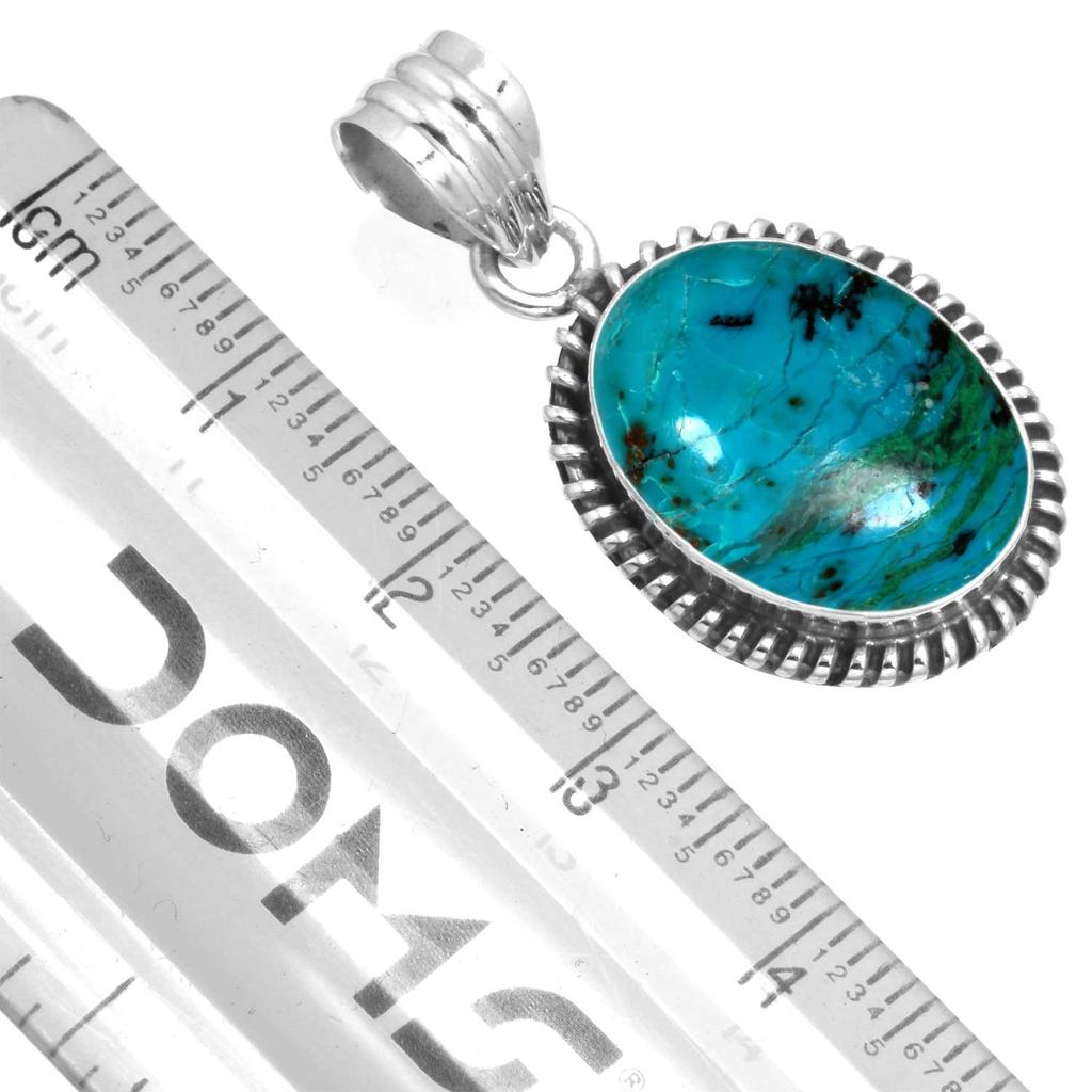 925 Sterling Silver Pendant Women Gemstone Handmade Jewelry New Year Gift Amazonite Angelite Blue Opal Botswana Agate Mohave Azurite Chrysocolla Boho