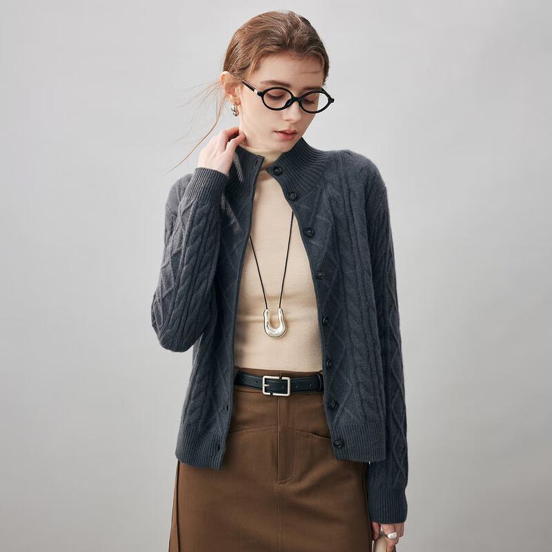 Kemeng Boka Women's Thick Cashmere Cardigan KST1618