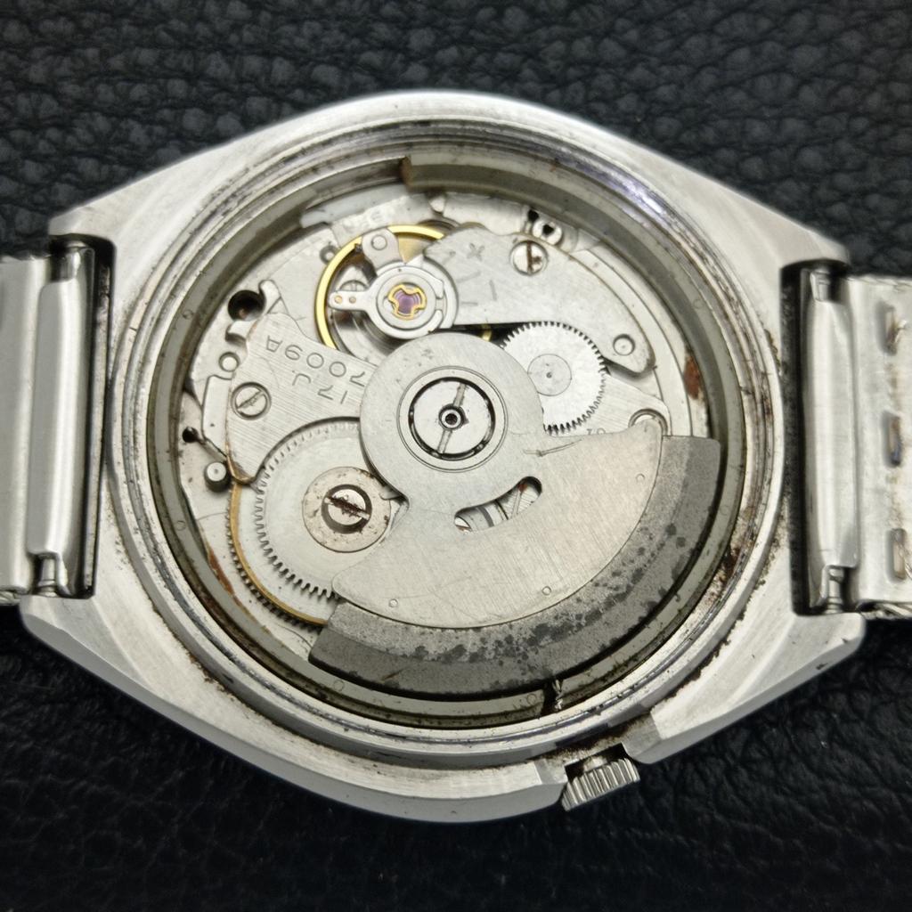 SEIKO 5 AUTOMATIC VINTAGE 7009A JAPAN MENS ARABIC BLUE DIAL WATCH a702116-5 R208-a702116