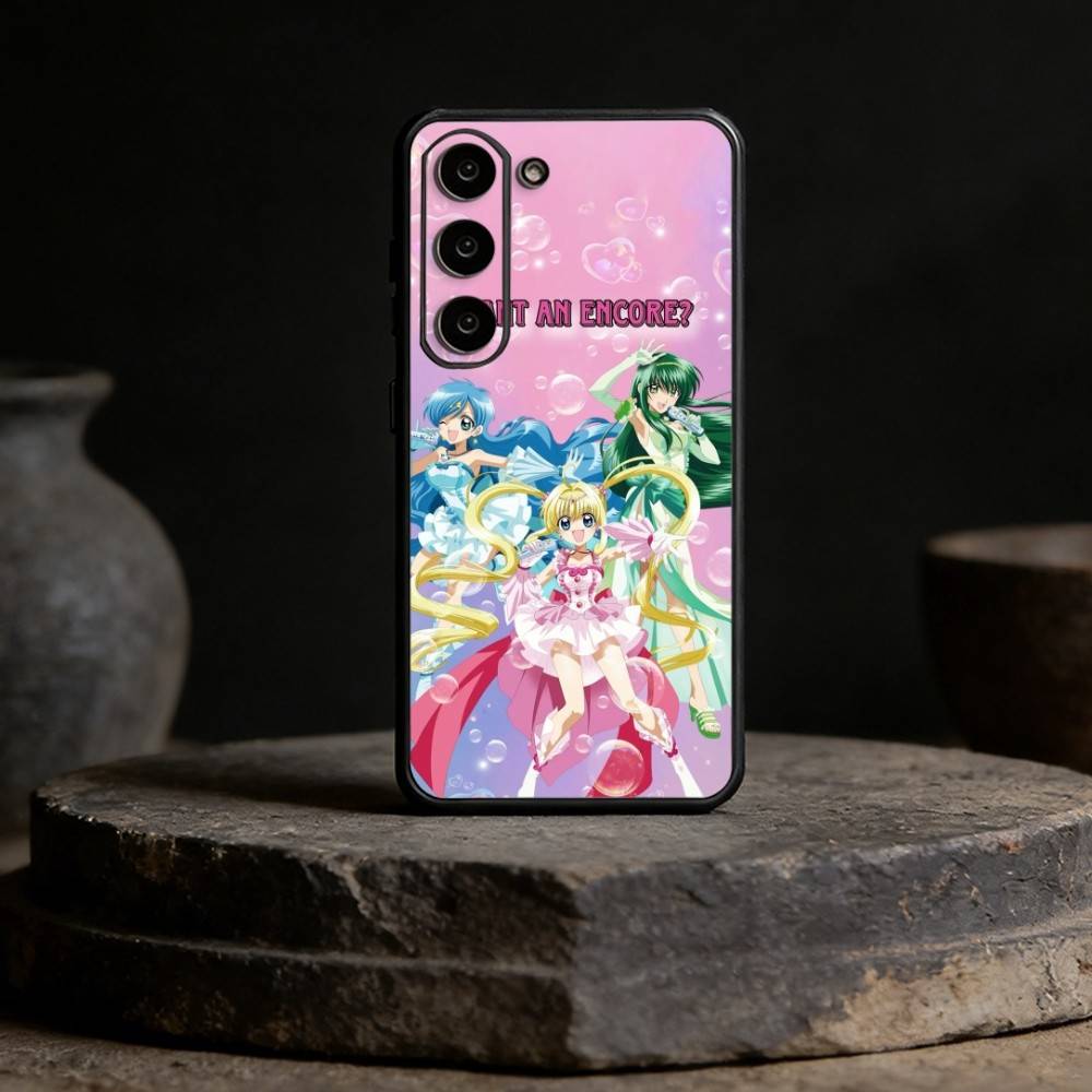 Mermaid Melody Pichi Pitch Handyhülle Für Samsung Galaxy A91,80,73,72 ,71,53,52,32 ,31,22,21s,20,Weiche Schwarze Hülle