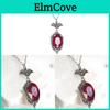 Batman Gothic Red Crystal Necklace For Women Halloween Party Jewelry