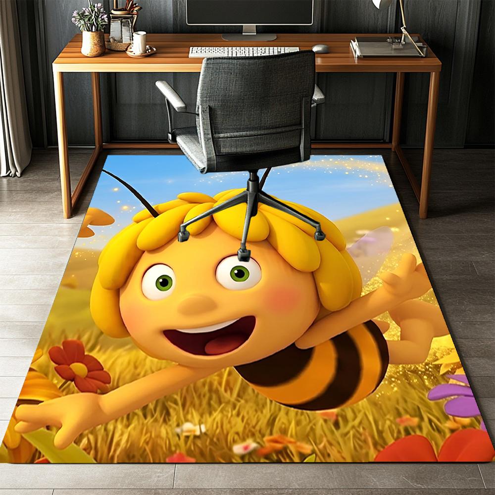 Maya the Bee Printed Carpet Rug for Office Chair Living Room Bedroom Kitchen Room Decor Gifts