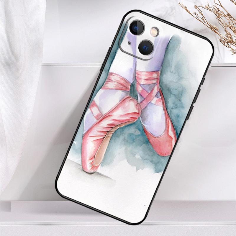 Ballet Ballerina Shoes Pointes Shockproof Case For iPhone 17 16 15 14 11 Pro Max Plus 12 13 Mini 16e 17 Air Phone Cover