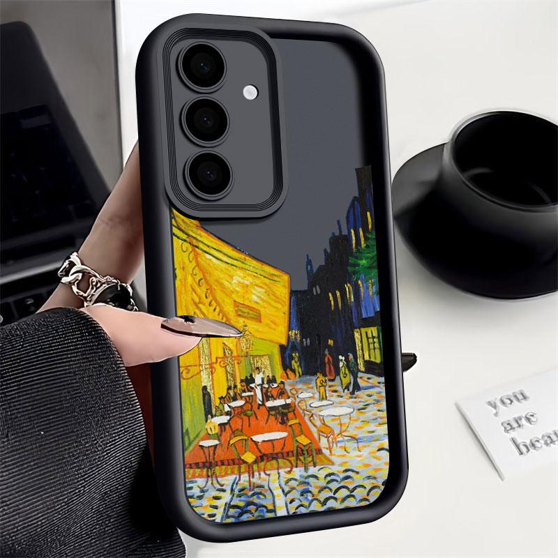 Van Gogh Oil Painting Sunflower Starry Sky Phone Case For Samsung S26 S25 S24 S23 S21 Ultra For Galaxy S25 S24 FE S26 Plus Cover